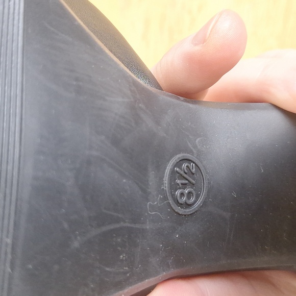 Wild Fable Black Square Toe Platform Block Heels Pumps Ankle Strap Size 8.5 - Picture 13 of 13